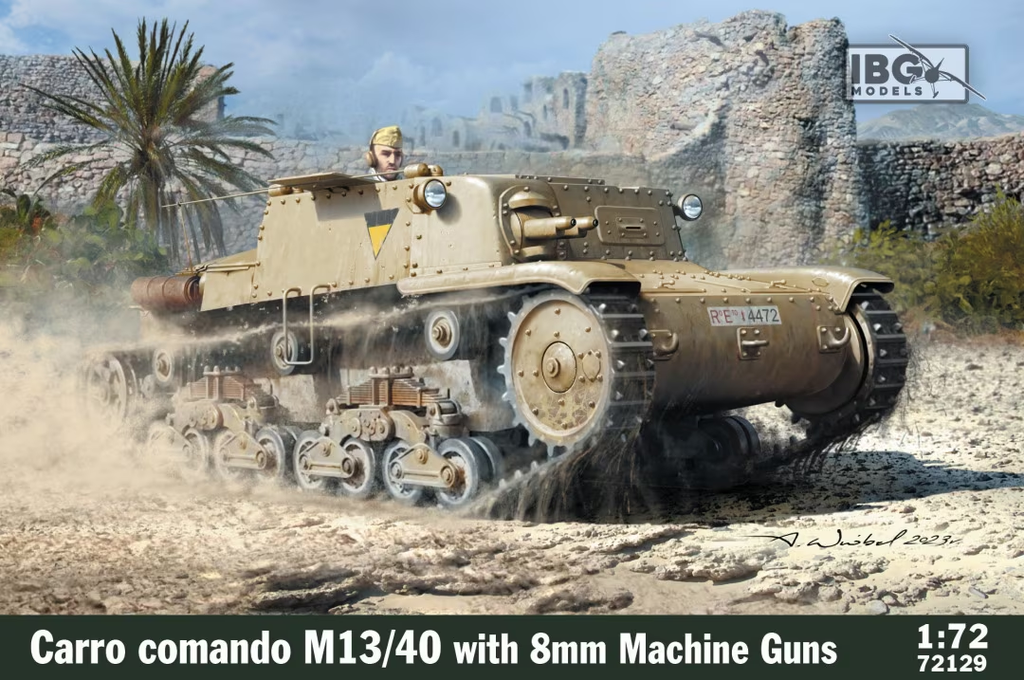 IBG : Carro Comando M13/40 with 8mm Machine Guns | Hobby2000 Modélisme